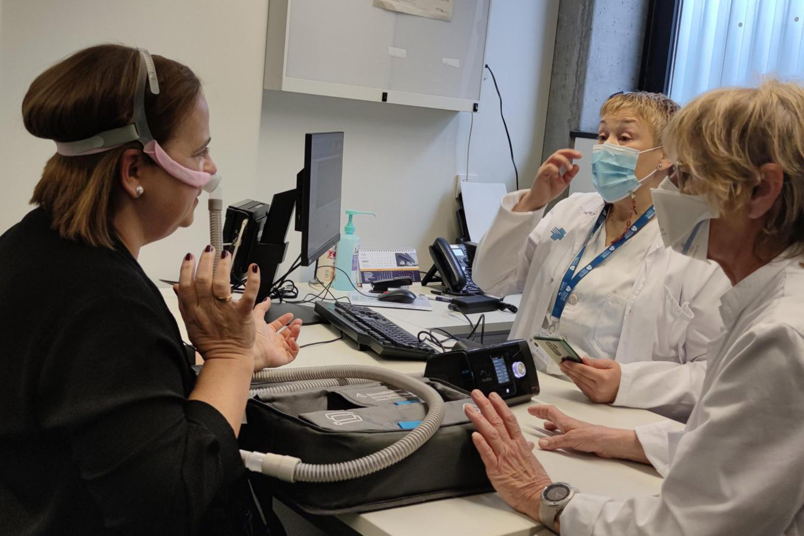 Acompañamiento profesional en oxigenoterapia y CPAP/BPAP